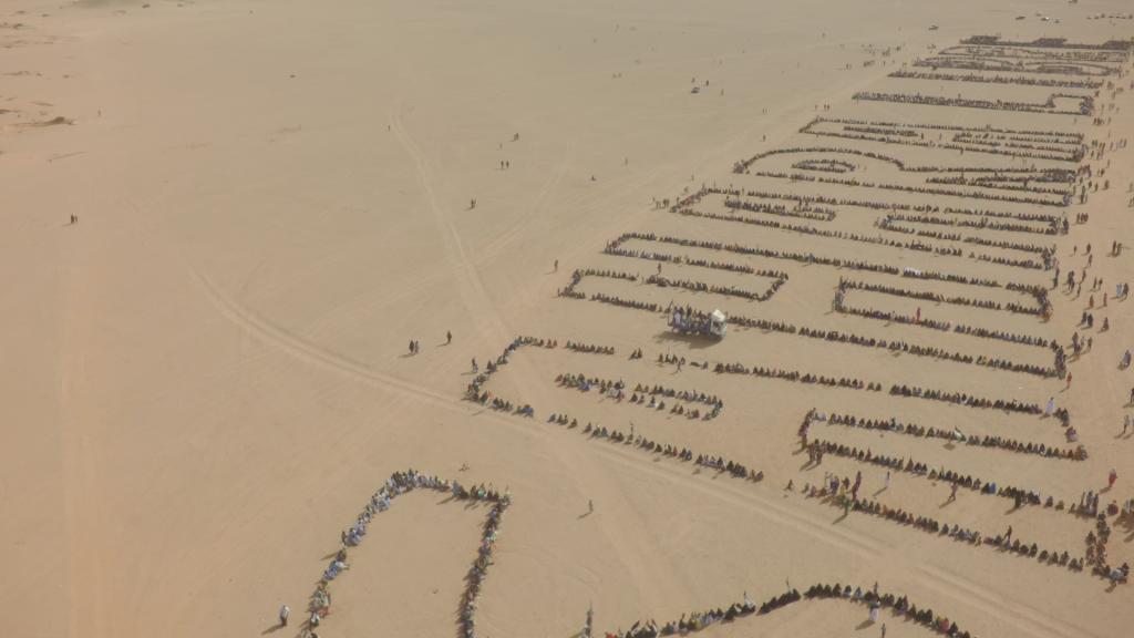 Sahara Libre Human Arts Projekt (8000 Menschen) (Copyright: )